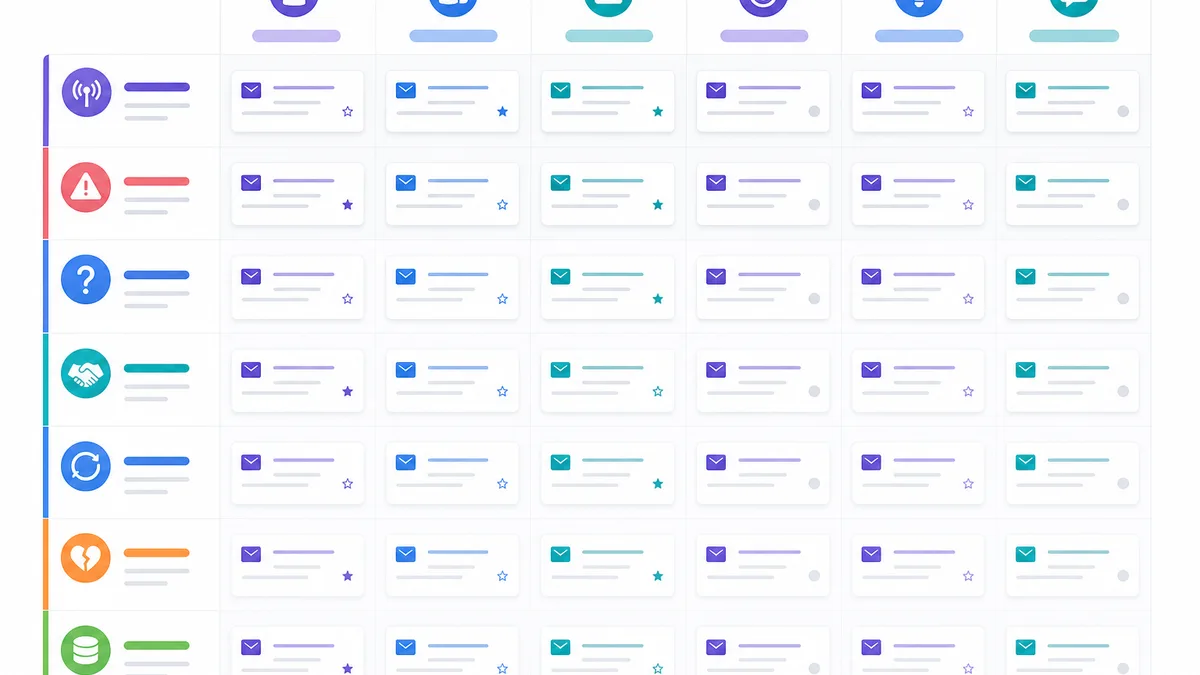 35 cold email konu başlığı örneğinin kategori, kullanım zamanı ve risk haritası