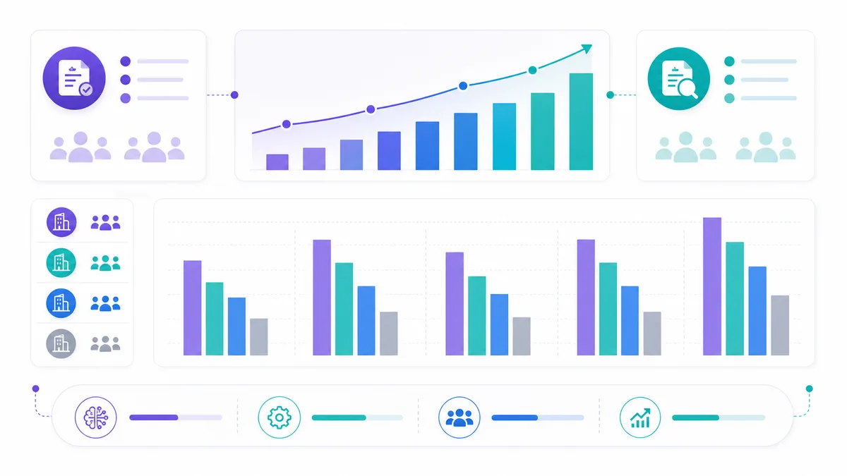 Bar chart comparing AI sales adoption benchmarks from 2025 and 2026 research