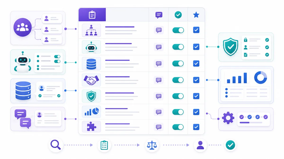 AI sales tool evaluation checklist for workflow ownership, human control, CRM behavior, and handoff quality