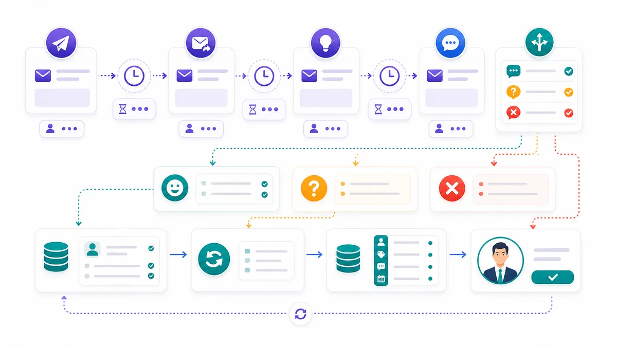 Cold email follow-up sequence planı: problem, bağlam, mekanizma ve kapanış adımları