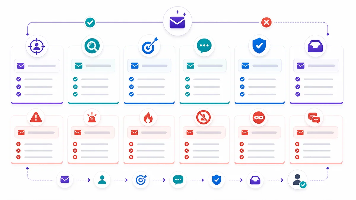 Dürüst cold email konu başlığı için güven ve teslim edilebilirlik kontrol listesi