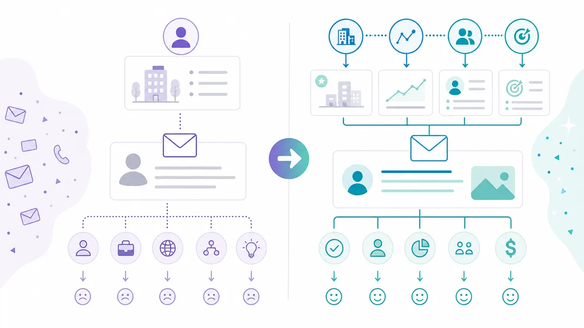 Outbound research converted into relevant sales personalization