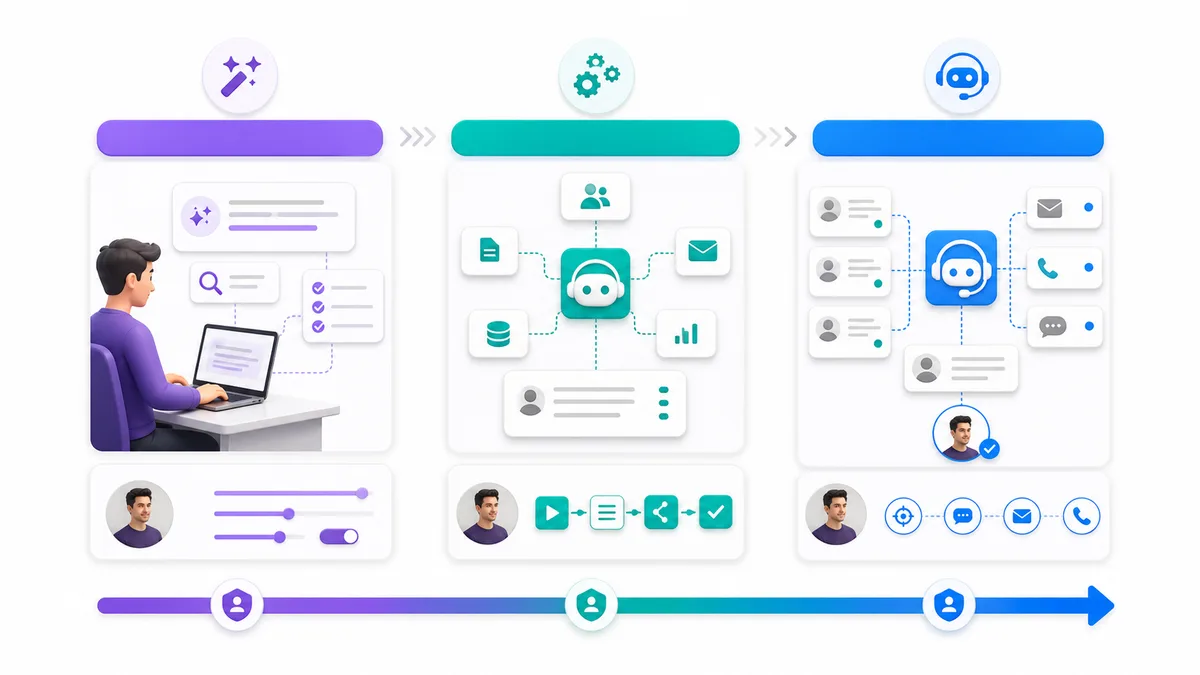 Startup buying framework for choosing between AI assistant, workflow automation, or digital sales worker