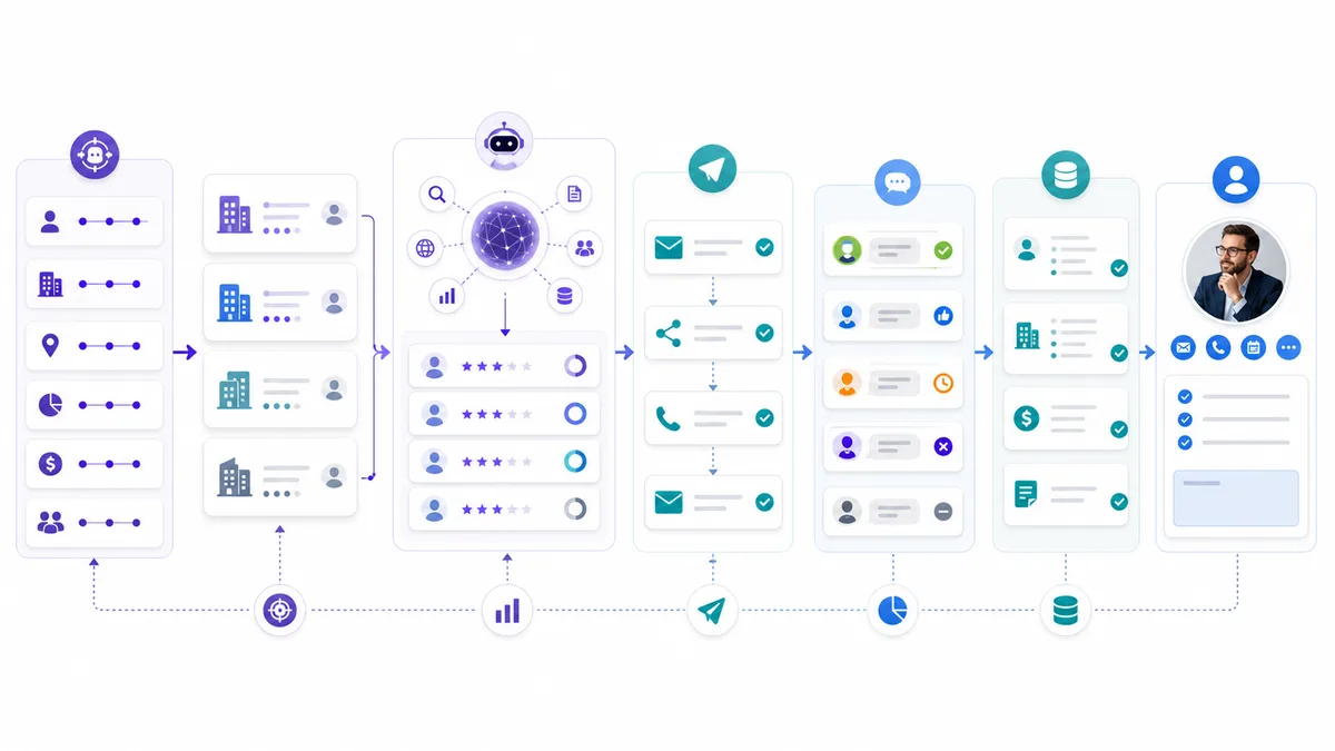 Vera outbound müşteri bulma workflow’u: ICP’den CRM handoff’a kadar adımlar
